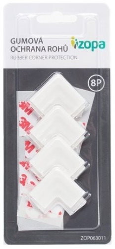 ZOPA Rubber Corner Protection 8 pcs - Child Safety Lock - Main image