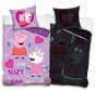 CARBOTEX Luminous Double-sided - Peppa Pig and Suzy Jumping Rope, 140×200cm - Children's Bedding