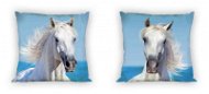 FARO kétoldalas párnahuzat, fehér ló 40×40 cm - Párnahuzat