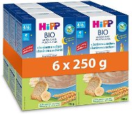 HiPP ORGANIC Milk Porridge for Good Night with Banana and Biscuits from 4 - 6 Years Old, 6 × 250g - Milk Porridge