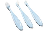 BabyOno Baby Toothbrush Set Blue, 3 pcs - Children's Toothbrush