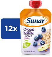 Sunar capsule fruit porridge blueberry apple oats 12×120 g - Meal Pocket