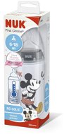 NUK FC+ fľaša Mickey s kontrolou teploty 300 ml, sivá - Dojčenská fľaša