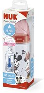 NUK FC+ fľaša Mickey s kontrolou teploty 300 ml, červená - Dojčenská fľaša