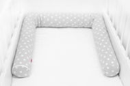 SCAMP Roller 3×60, Grey Stars - Crib Bumper