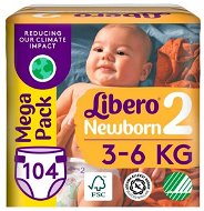 Libero Newborn 2 Mega Pack (104 ks) 3 – 6 kg - Jednorázové pleny