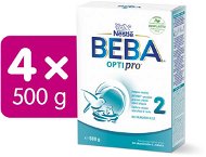 BEBA OPTIPRO 2 pokračovací kojenecké mléko, 4× 500 g - Baby Formula