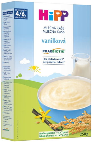 HiPP PRAEBIOTIK Mléčná první kaše pro kojence vanilková 250 g - Mléčná kaše - Hlavní obrázek