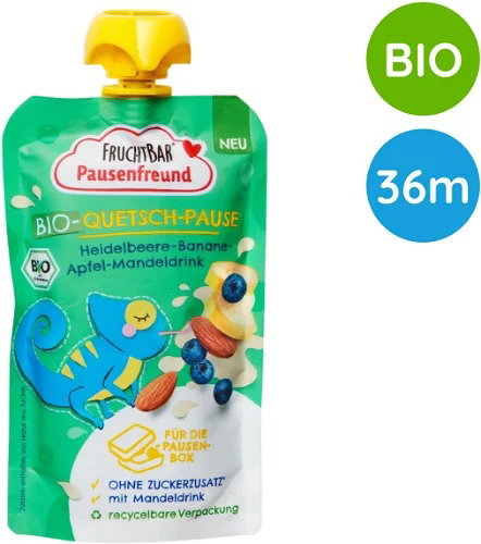 Fruchtbar BIO kapsička jahoda, banán a rýžový nápoj 120 g  - Meal Pocket - Main image