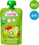 FruchtBar BIO ovocné vrecko jablko, banán, hruška a kivi 100 g - Kapsička pre deti