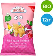 FruchtBar BIO křupky jednorožec kukuřice, banán,malina a řepa 30 g - Crisps for Kids