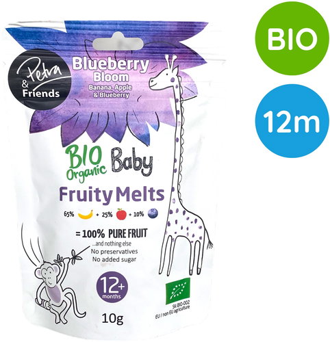 Petra & Friends BIO Fruit pieces banana, apple and blueberry 10 g - Freeze-Dried Fruit - Main image