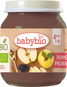 BABYBIO BIO jablko a sušené švestky 130 g - Příkrm