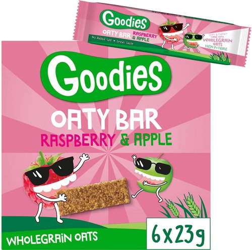 Goodies oat bars raspberry and apple 6×23 g - Children's Bar - Main image