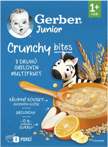 GERBER Junior nemléčná kaše ovocná s křupavými kousky 200 g - Nemléčná kaše - Hlavní obrázek