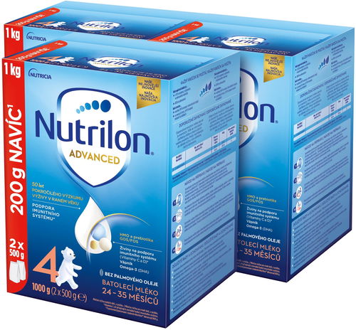 Nutrilon 4 Advanced batolecí mléko 3× 1 kg, 24+ - Kojenecké mléko - Hlavní obrázek