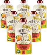 Rudolfs Organic Peach, banana, wholemeal porridge 6 × 110 g - Meal Pocket