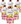Apple, banana, strawberry with cream 6 × 110 g