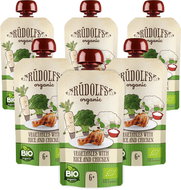 Rudolfs Organic Vegetables, rice, chicken 6 × 110 g - Meal Pocket