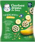 GERBER Organic Chewing Wheels křupavá kolečka s banánem 28 g - Křupky pro děti
