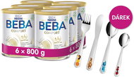 BEBA COMFORT 4, 5HMO 6×800 g + TESCOMA cutlery Merry animals - Baby Formula