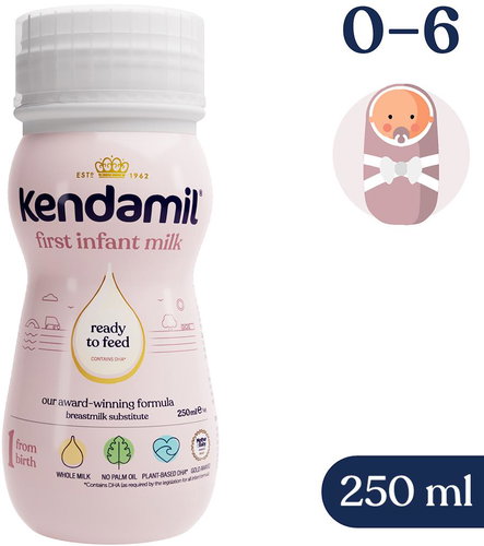 Kendamil Liquid Infant Formula 1 (250 ml) - Liquid Baby Formula - Main image