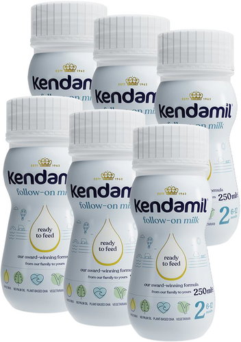 Kendamil Liquid Follow-up Milk 2 (6×250 ml) - Liquid Baby Formula - Main image