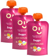Beggs BIO Children's rice with yoghurt, banana, mango and raspberries 3×120 g - Meal Pocket