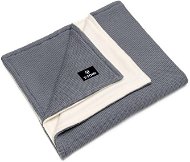 T-TOMI Knitted Blanket WINTER Dark Grey Waves - Blanket