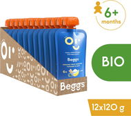 Beggs BIO Smoothie s ovocem, jogurtem a ovesnými vločkami 12× 120 g  - Kapsička pro děti
