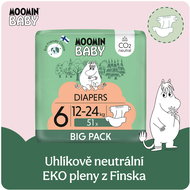 Moomin Baby 6 Maxi 12–24 kg (51 ks) - Jednorázové pleny