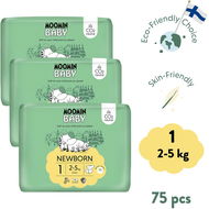 Moomin Baby 1 Newborn 2–5 kg (75 ks) - Eko pleny