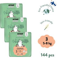 Moomin Baby 3 Midi 5-8 kg (144 db) - Öko pelenka