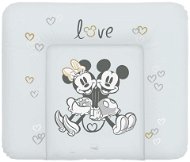 CEBA BABY prebaľovacia podložka mäkká na komodu 85 × 72 cm, Disney Minnie & Mickey Grey - Prebaľovacia podložka