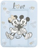 CEBA BABY puha pelenkázó alátét komódra 50 × 70 cm, Disney Minnie & Mickey Blue - Pelenkázó alátét
