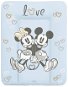 CEBA BABY puha pelenkázó alátét komódra 50 × 70 cm, Disney Minnie & Mickey Blue - Pelenkázó alátét