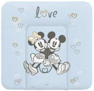 CEBA BABY puha pelenkázó alátét komódra 75 × 72 cm, Disney Minnie & Mickey Blue - Pelenkázó alátét
