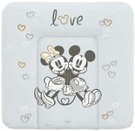 CEBA BABY Soft Changing Pad for Commode 75 × 72cm, Disney Minnie & Mickey Grey - Changing Pad