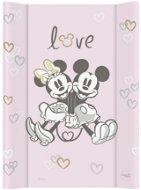 CEBA BABY přebalovací podložka s pevnou deskou Comfort 50 × 70 cm, Disney Minnie & Mickey Pink - Přebalovací podložka