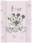 CEBA BABY Changing Pad with Solid Board Comfort 50 × 70cm, Disney Minnie & Mickey Pink - Changing Pad