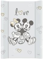 CEBA BABY Changing Pad with Solid Board Comfort 50 × 70cm, Disney Minnie & Mickey Grey - Changing Pad