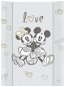CEBA BABY Changing Pad with Solid Board Comfort 50 × 70cm, Disney Minnie & Mickey Grey - Changing Pad