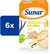 Sunar vanilková kaše mléčná rýžová 6× 225 g - Mléčná kaše