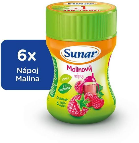Sunar Soluble Raspberry Drink, 6×200g - Drink - Main image