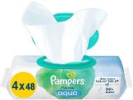 PAMPERS Harmonie Aqua Baby Cleansing Wipes 4×48 pcs - Baby Wet Wipes