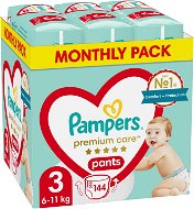 PAMPERS Premium Care Pants 3-as méret (144 db) - Bugyipelenka