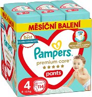 Nappies PAMPERS Premium Care Pants Size 4 (114 pcs) - Plenkové kalhotky