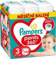 PAMPERS Pants Vel. 3 (204 ks) - Plenkové kalhotky