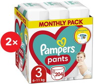 PAMPERS Pants Size 3 (408 pcs) - Nappies