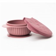 innoGIO silicone bowl with lid GIOfresh Owl Pink - Children's Bowl
